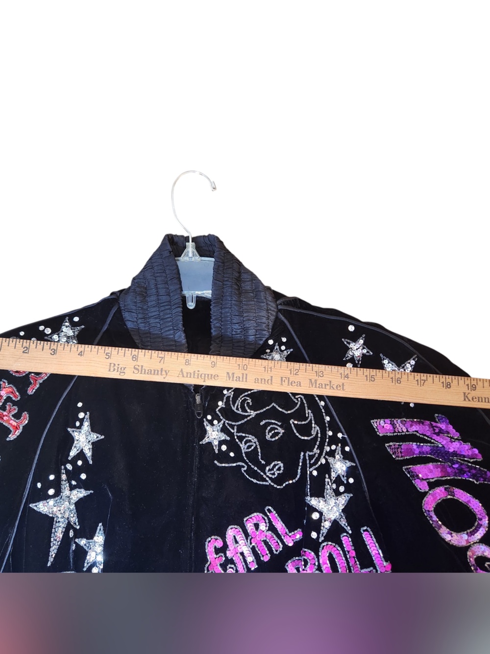 VTG 80s Bob Mackie Sequin Jacket Old Hollywood Mocambo Earl Carroll Velvet M - Picture 9 of 15